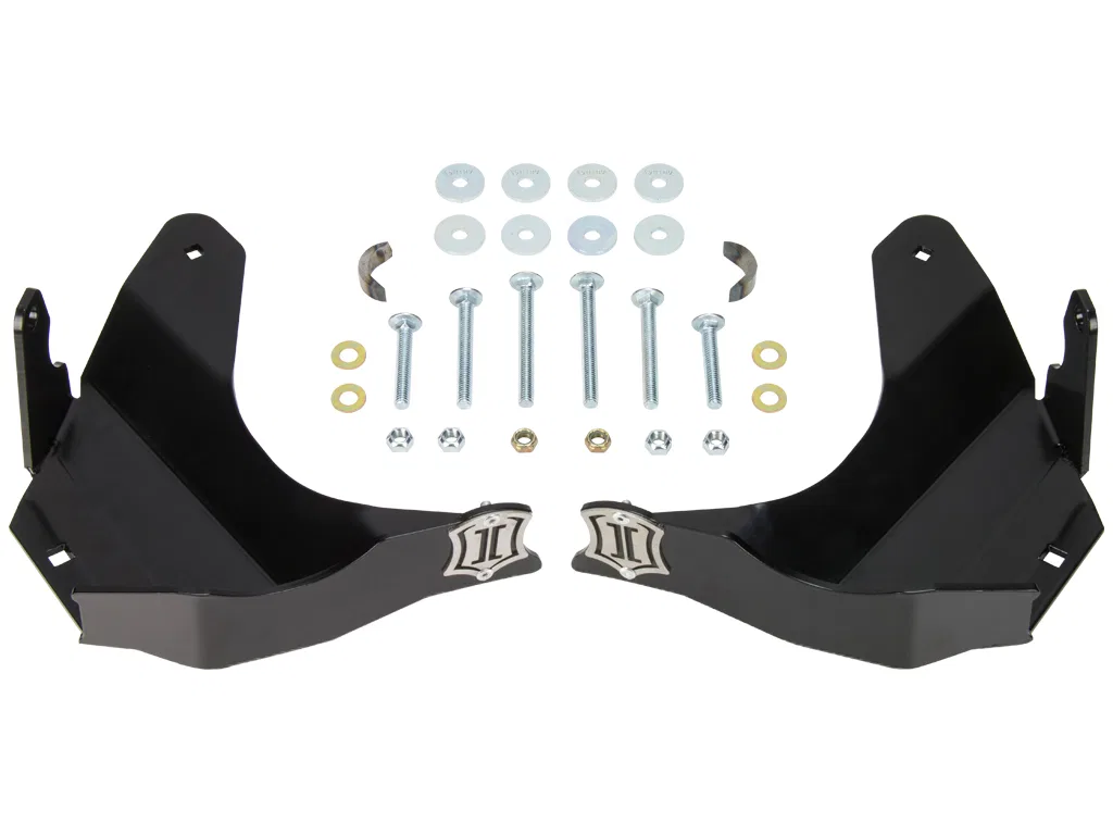 56107 – ICON Skid Plate, Lower Control Arm Mount Powder Coated Black Steel